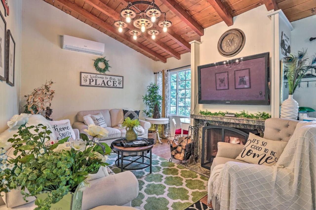 Boho Crestline Cabin, 1 Mile To Lake Gregory! ภายนอก รูปภาพ