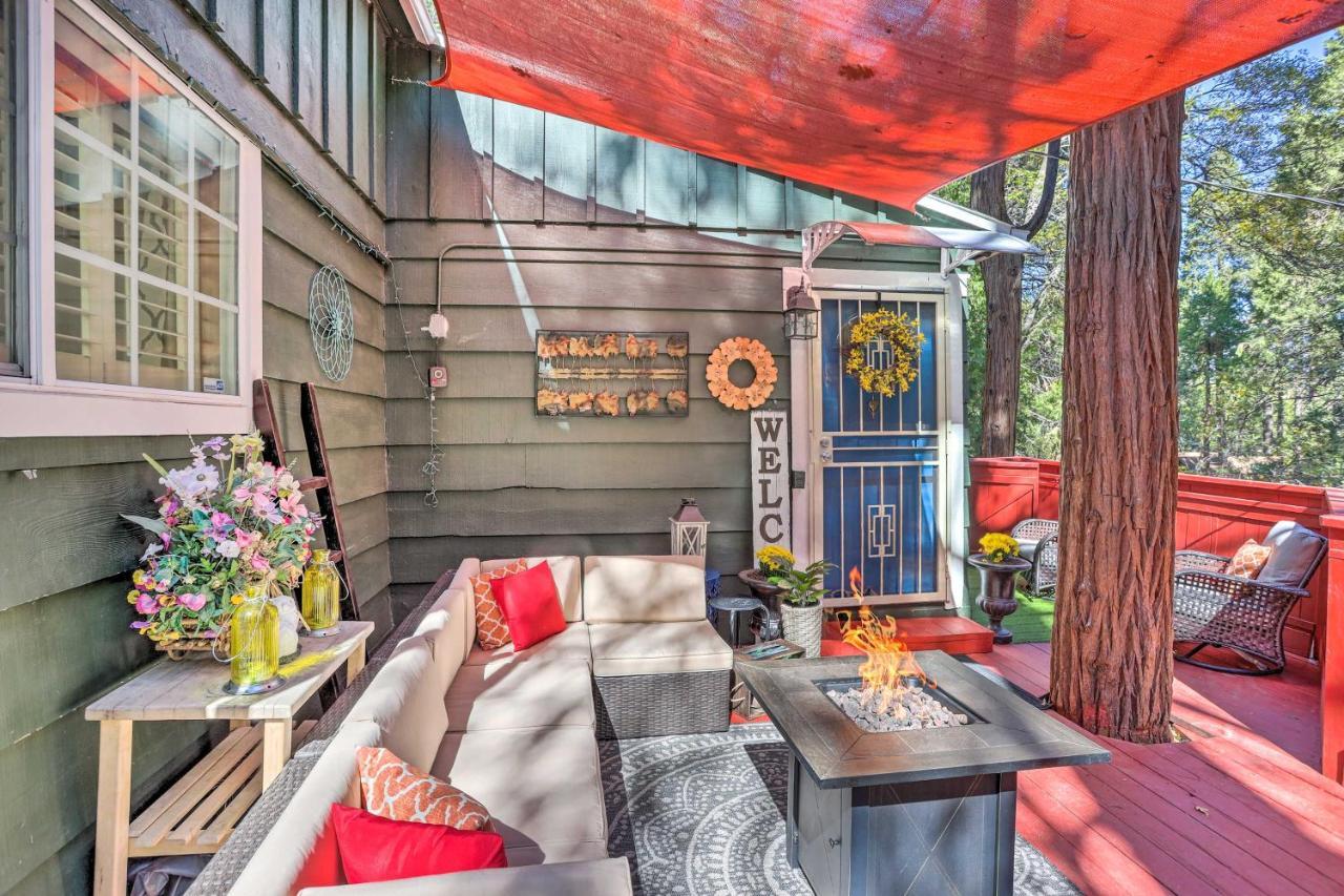Boho Crestline Cabin, 1 Mile To Lake Gregory! ภายนอก รูปภาพ